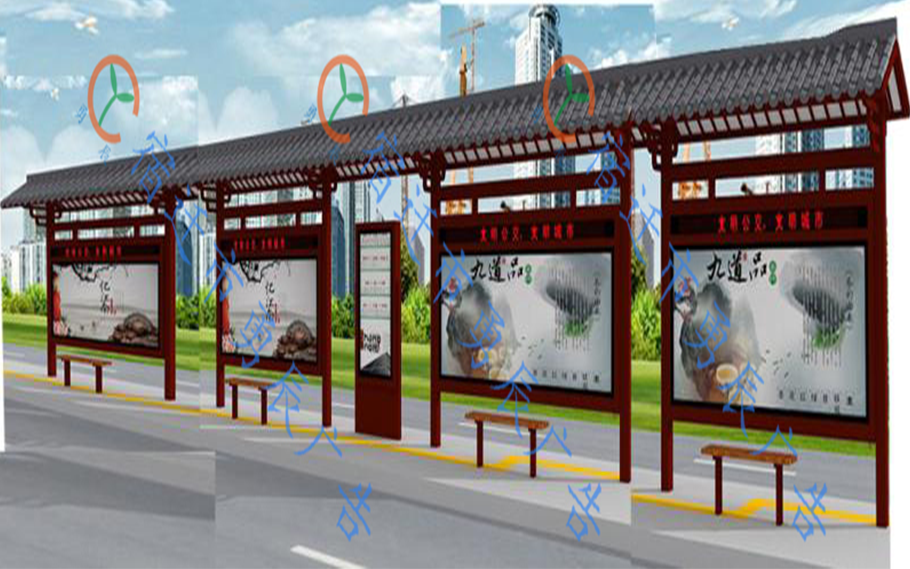 甘肅仿古候車亭發(fā)貨